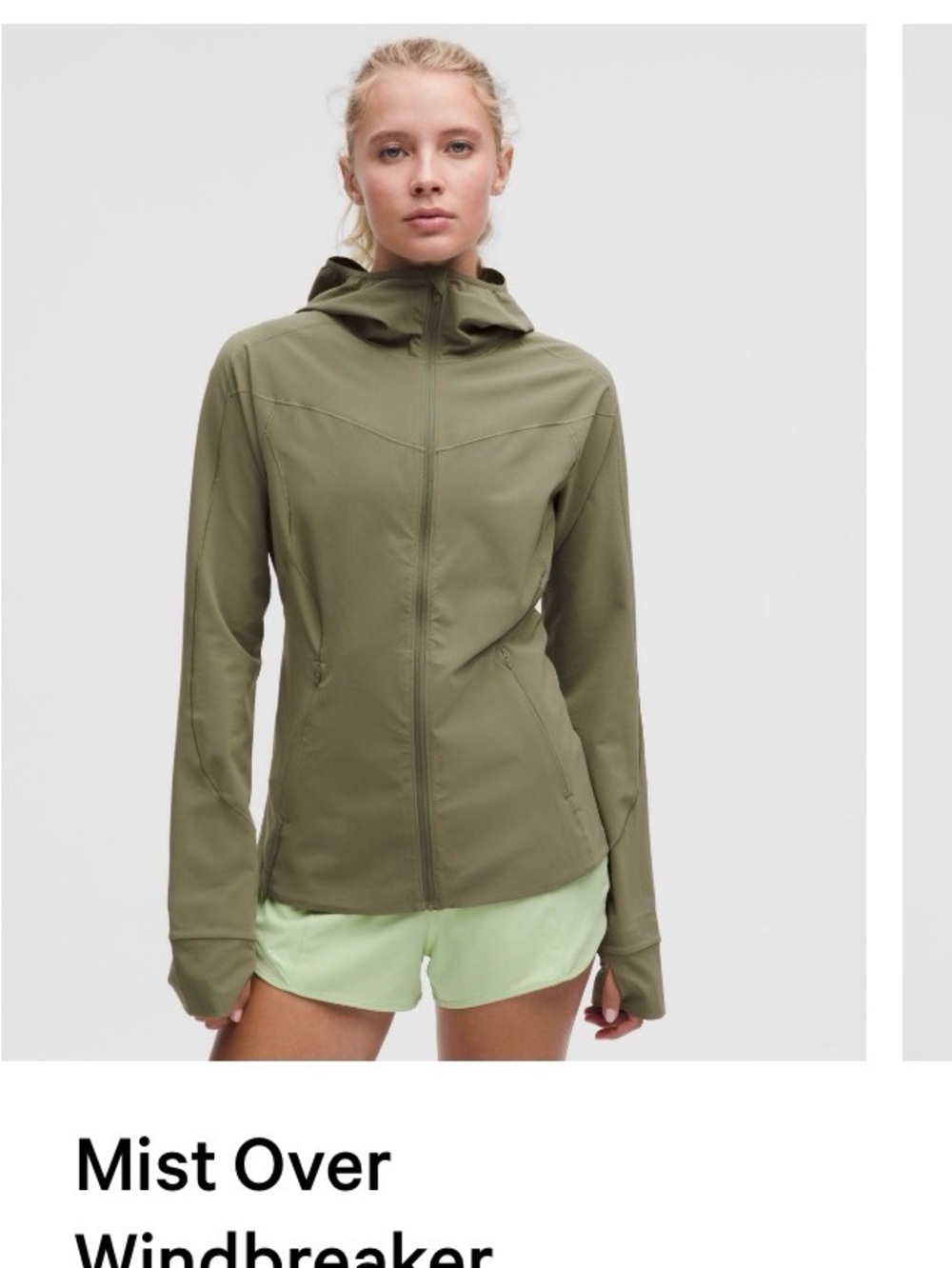 Lululemon Mist Over Windbreaker sz 6